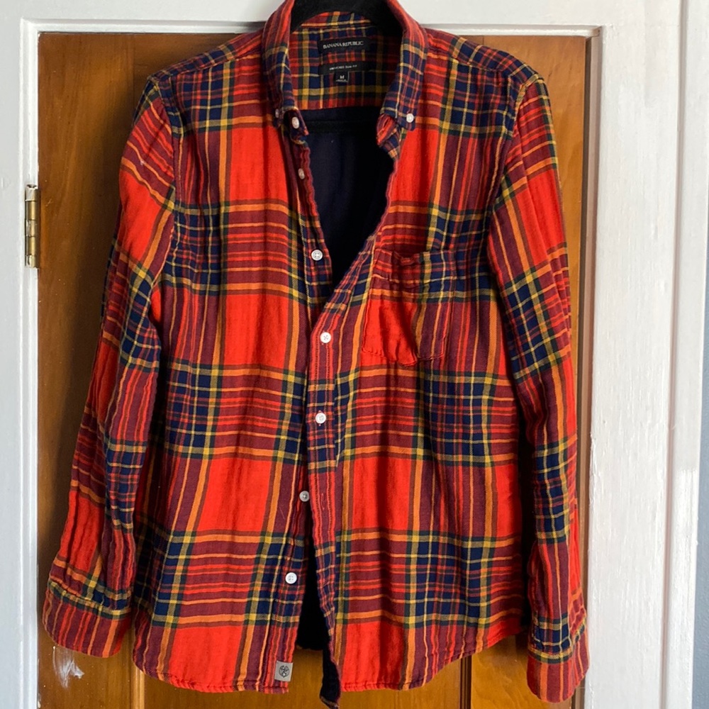 Mens double weave flannel